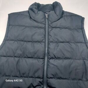 Gap Men's Puffer Vest Full Zip Black Size S Warmest Vest